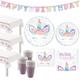 Unicorn Party Tableware Kit for 24 Guests